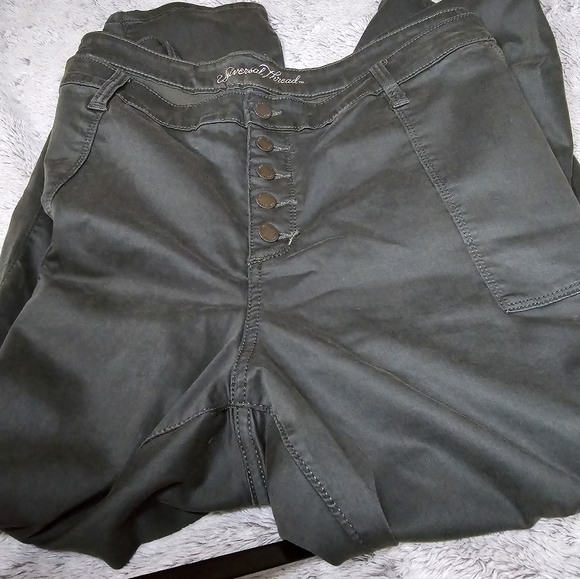 ♨️♨️Universal Thread - Size 26WR. Dark Green Straight Leg Pants Hardly worn - Picture 2 of 9